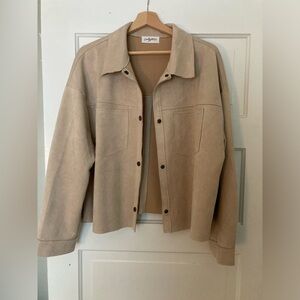 CJLA Faux Suede Shacket
